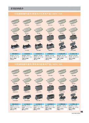 HDC-HE-016-M*F 16針插座 電工電氣領域的高性能連接解決方案